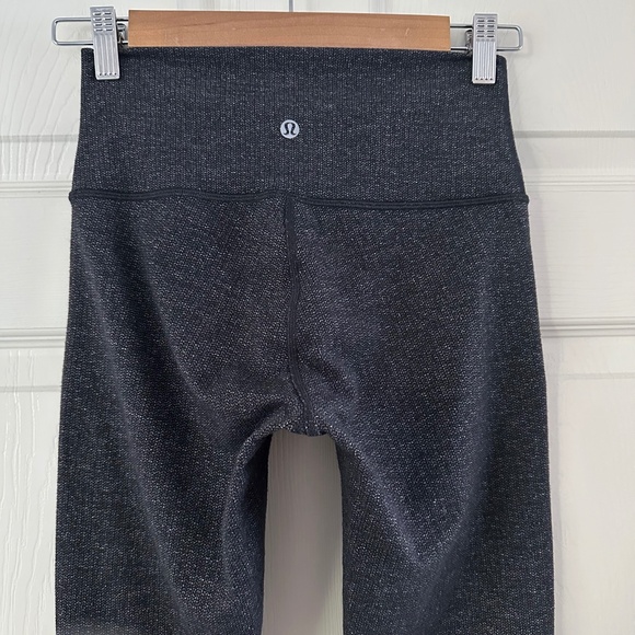 Lululemon Wunder Under 28" Hi-Rise Tight Luon Variegated Knit Heathered Black - Picture 6 of 16